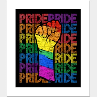 Gay Pride Fist LGBT Posters and Art
